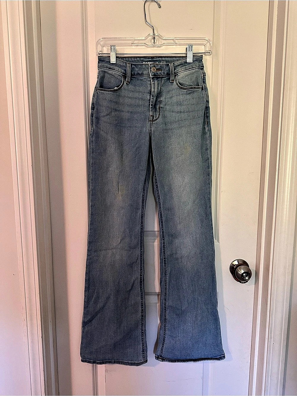 Old Navy High-Rise Flare Blue Like New